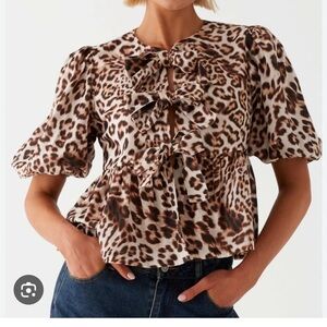 Peppermayo Exclusive - Western Wind Tie Top - Leopard SZ 14